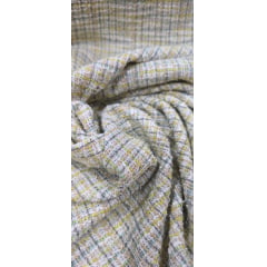 Tweed de Malha com Fio Metálico Multicolor Tons de Verde