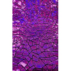 Veludo Bordado Flash Back Holográfico Pink Efeito Glitter 