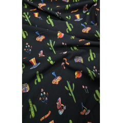 Viscolinho Estampado Cactos Griff