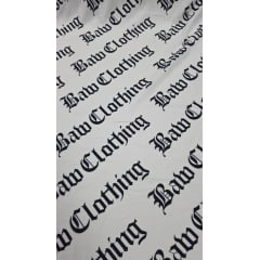Viscose Estampada Baw Clothing Fundo Branco