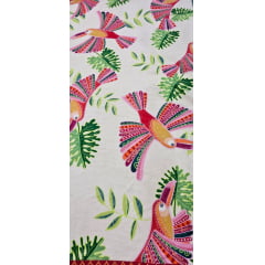  Viscose Estampada Digital Fundo Off White  P6758