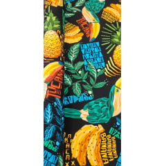  Viscose Estampada Digital Fundo Preto V0002