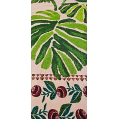  Viscose Estampada Digital Fundo Salmão M0088