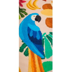  Viscose Estampada Digital Fundo Salmão M0088