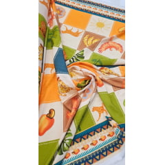  Viscose Estampada Digital  M0158