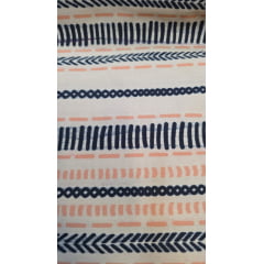 Viscose fio 60 digital étnico fundo marrom (Com manchas na estampa) - Comprimento 6 m x Largura 1,50 m 