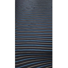 Viscose Listrada Azul e Branco