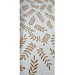 Viscose Pesada Rustique Estampada Ramos Bege