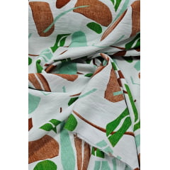 Viscose Pesada Rustique Estampada Verde 7C
