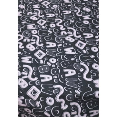 Viscose Premium Baw Biscoitos Fundo Preto