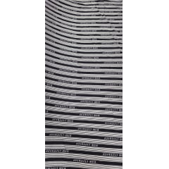 Viscose Premium Baw Listrado Preto e Branco