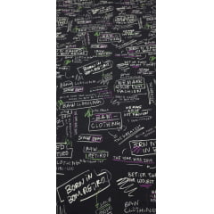 Viscose Premium Baw Quadro Negro