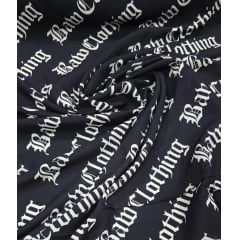 Viscose Premium Estampa Baw Clothing Branco e Preto Viscose Premium Estampa Baw Clothing Branco e Preto