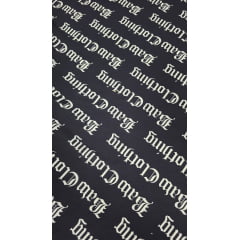 Viscose Premium Estampa Baw Clothing Branco e Preto