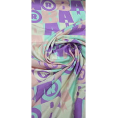 Viscose Premium Estampa Baw Fundo Tons Pastéis Viscose Premium Estampa Baw Fundo Tons Pastéis