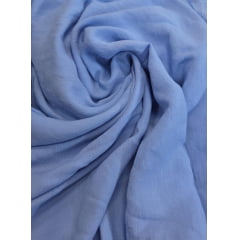 Viscose sense  slub azul celeste - Comprimento 1,20 m x Largura 1,50 m