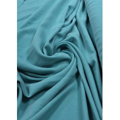 Viscose Lisa Premium Sarjada Aveludada Verde Petróleo Claro