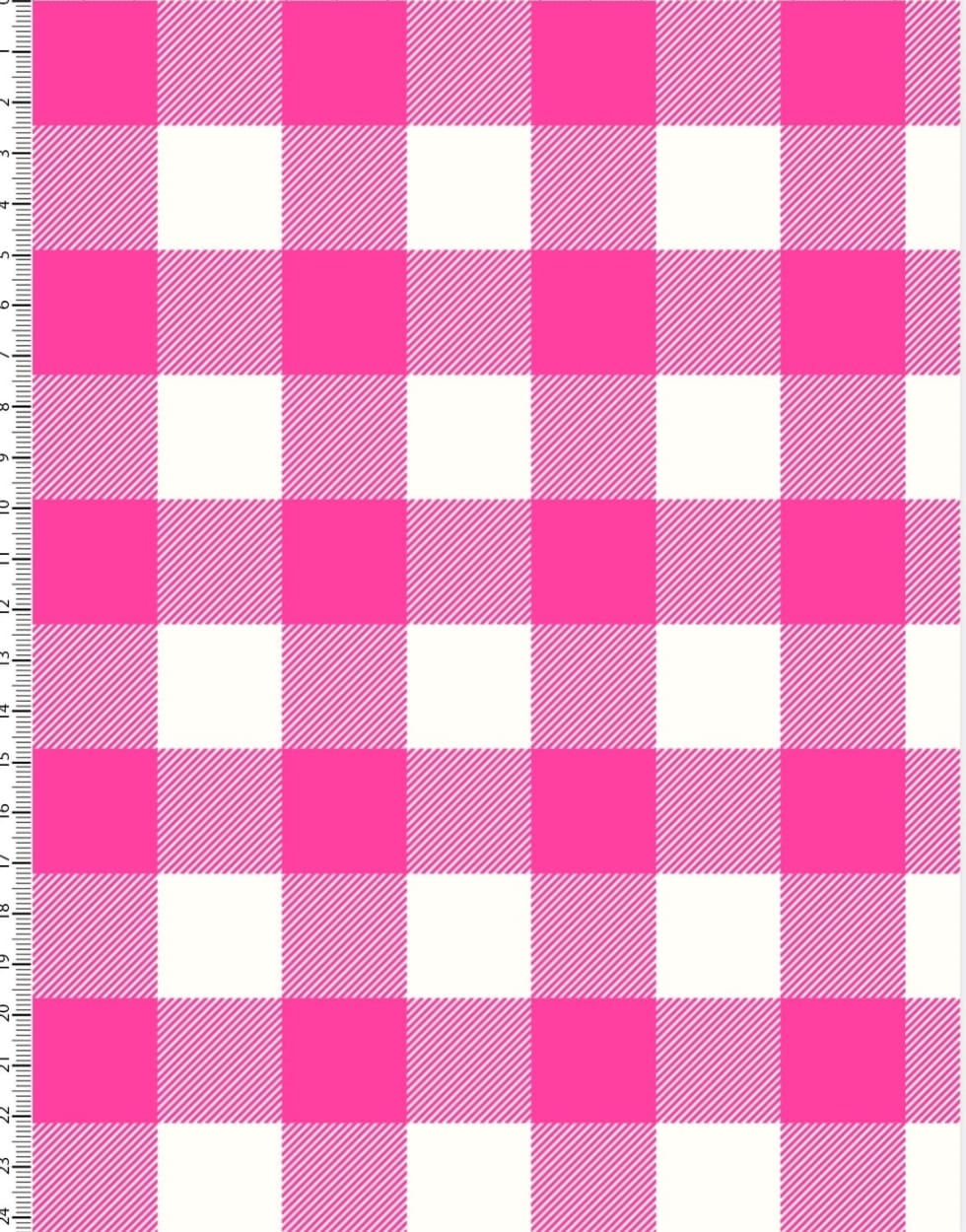 Tecido importado xadrez rosa 100 x 110 cm