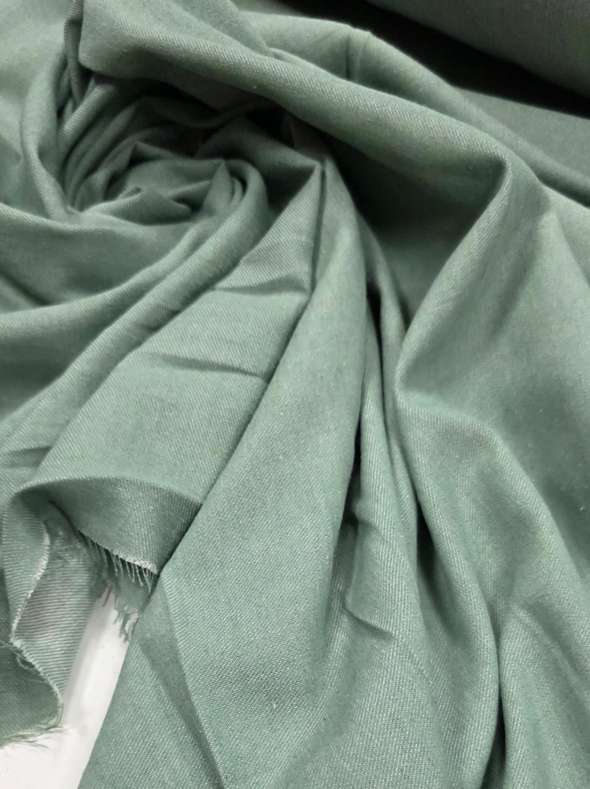 Tricoline Denim Lisa Verde Cerâmica