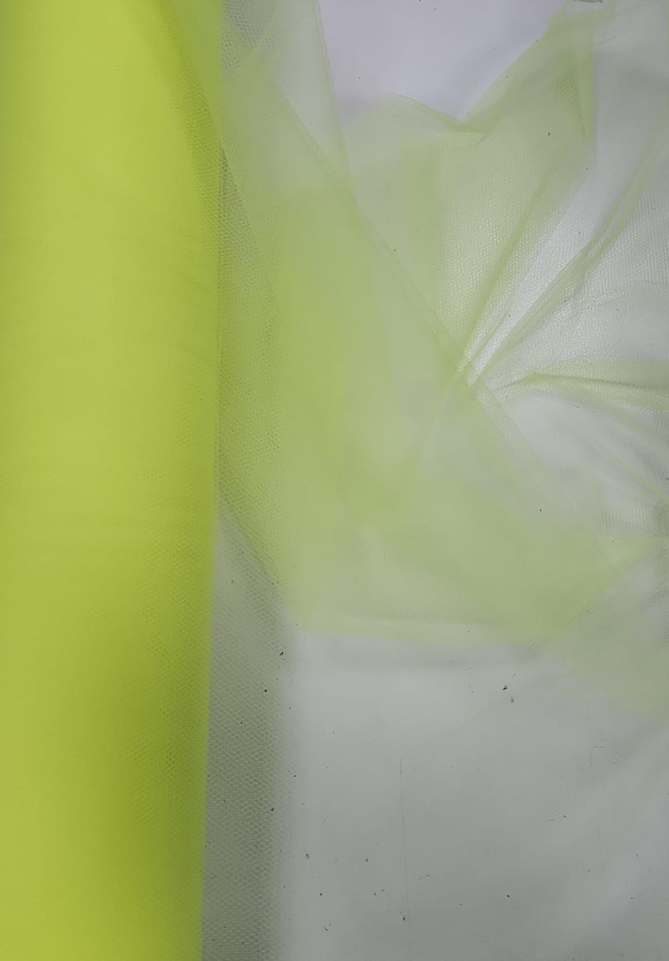 Tule Liso Decoração 1,20m Largura Amarelo Cítrico