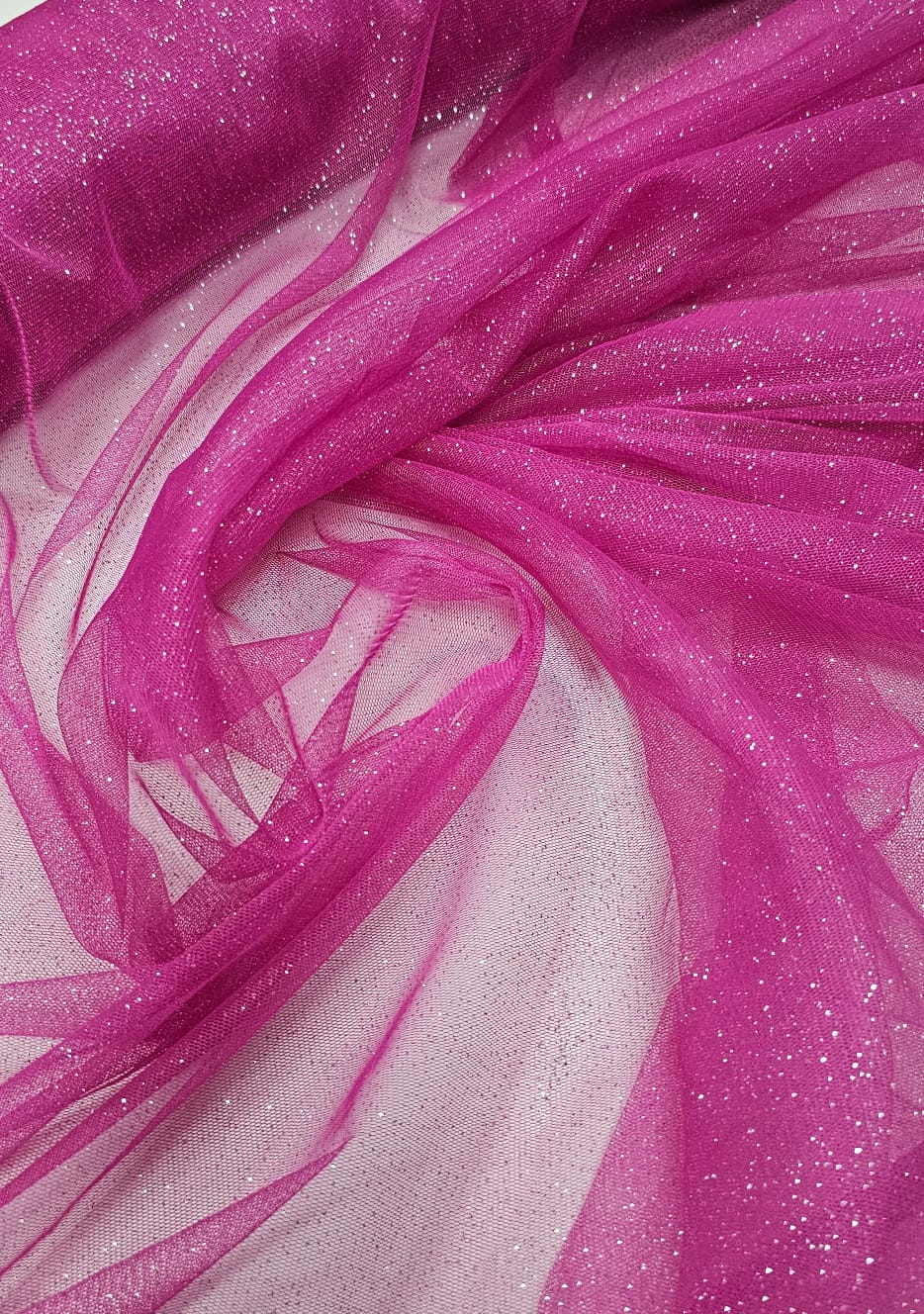 Tule com Glitter Fantasy Pink 