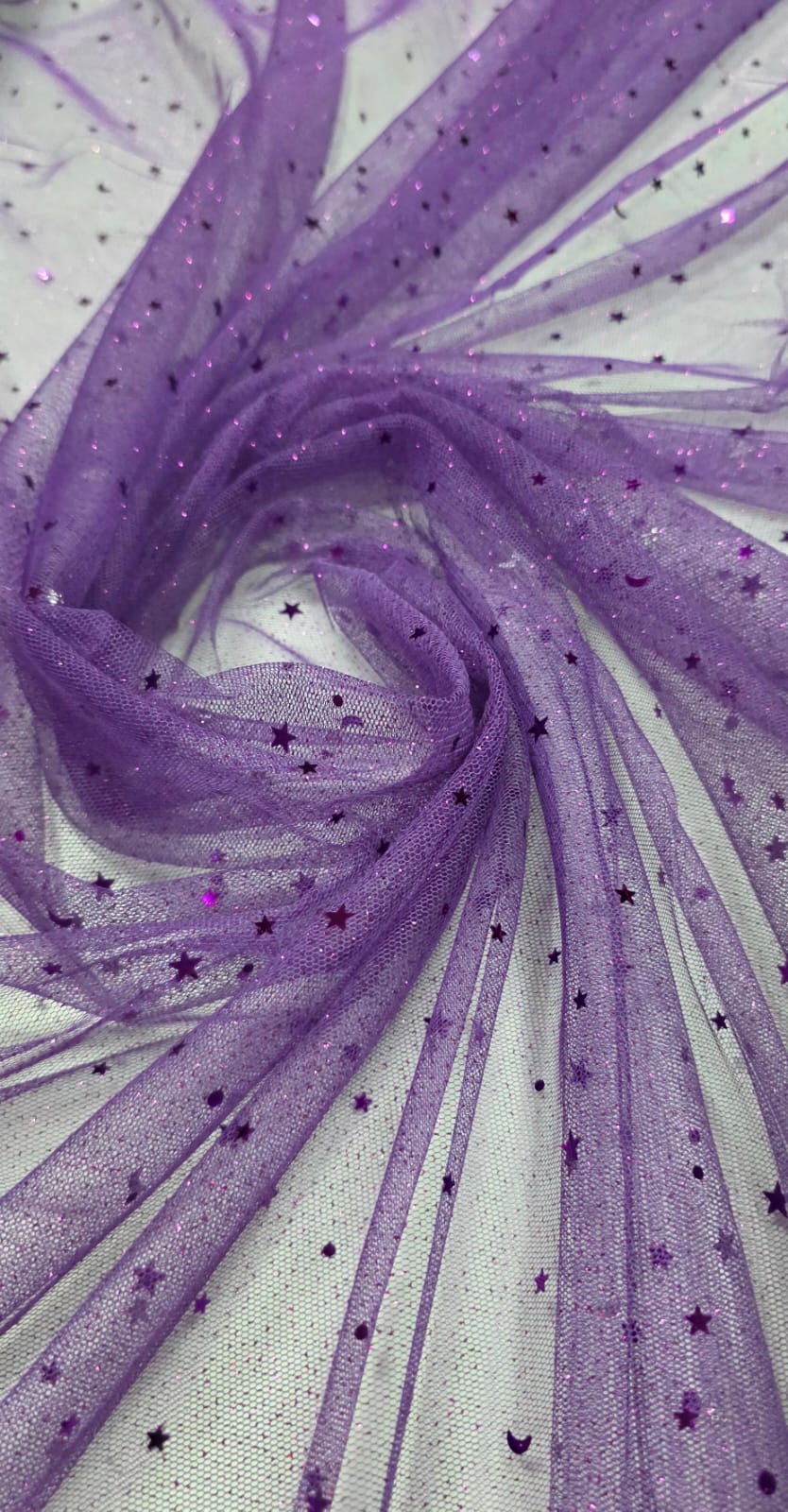 Tule com Glitter Fantasy STAR Roxo