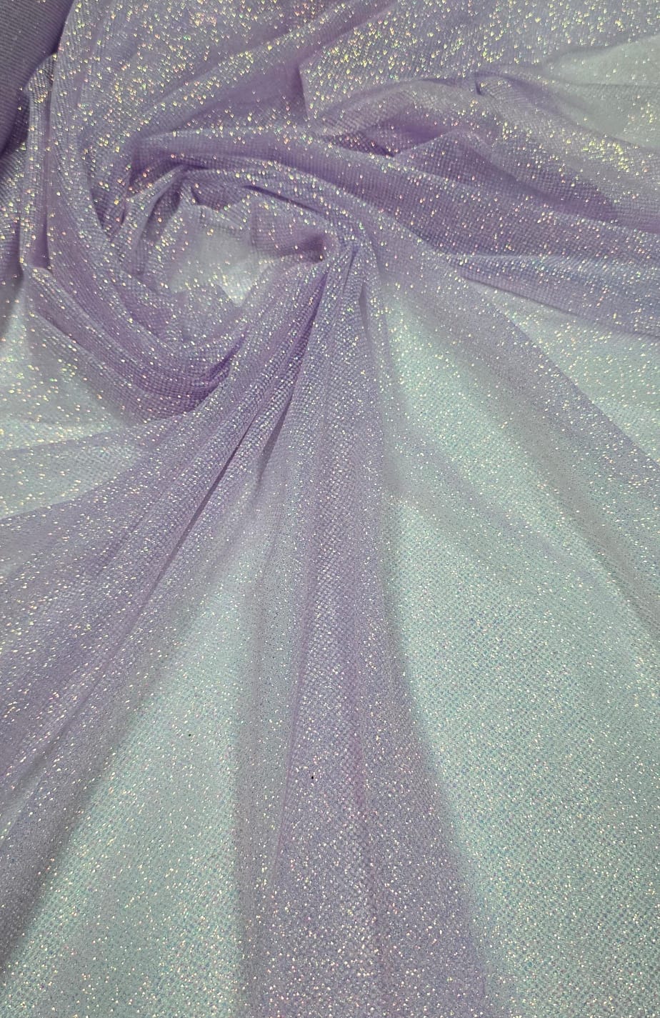 Tule com Glitter Lilás Leve Furtacor