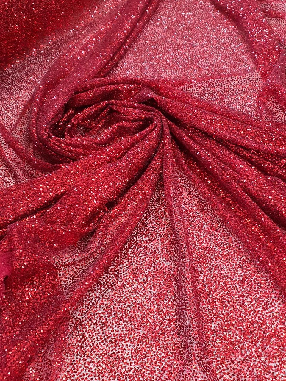 Tule com Glitter Marsala Pesado 02