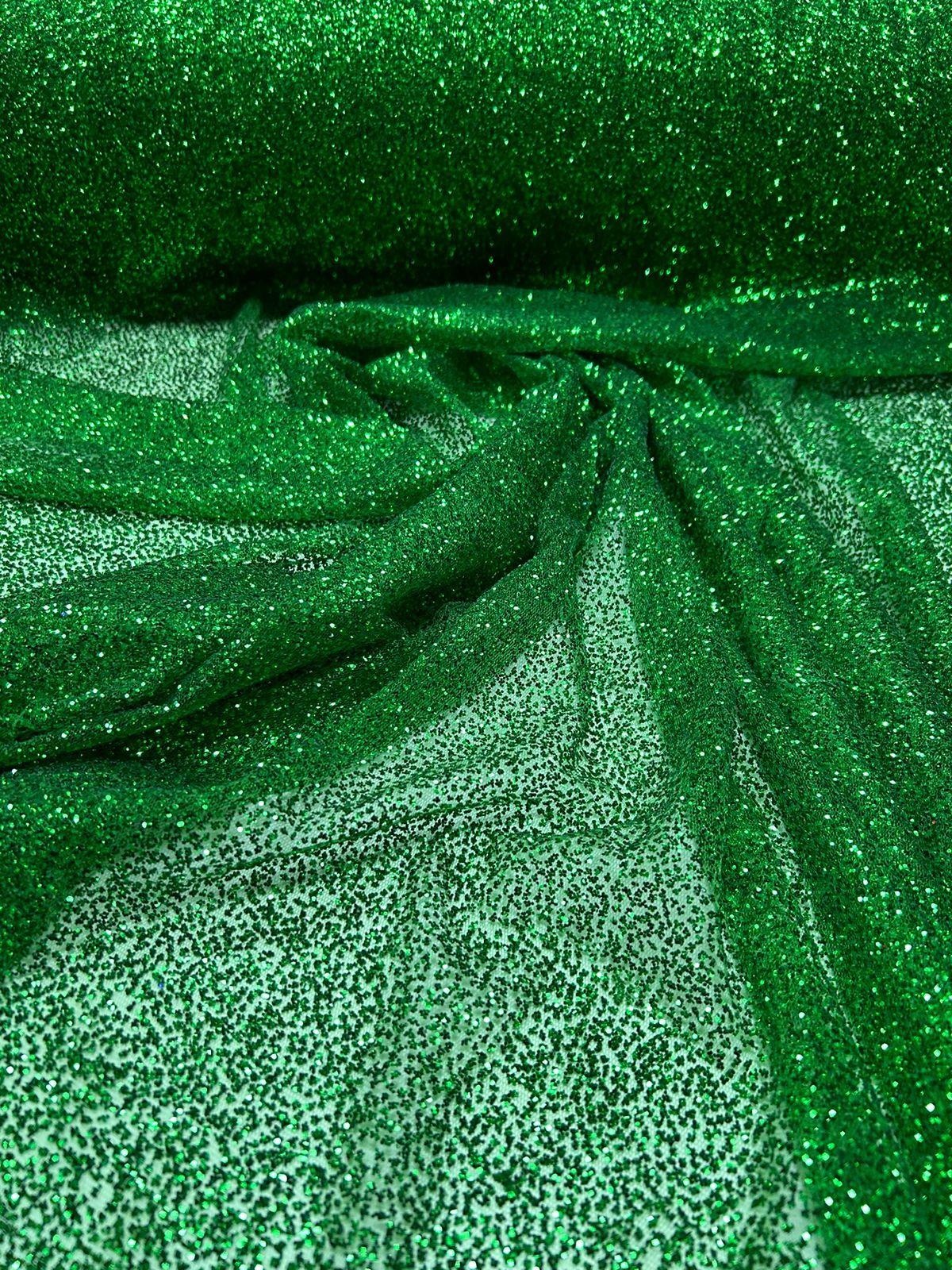 Tule com Glitter Verde Bandeira  Pesado 02 