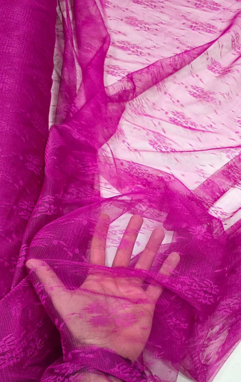 Tule Jacquard Fucsia