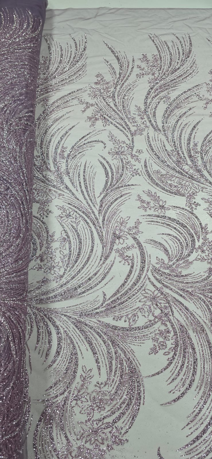 Tule com Glitter Diamond Lavanda STLX