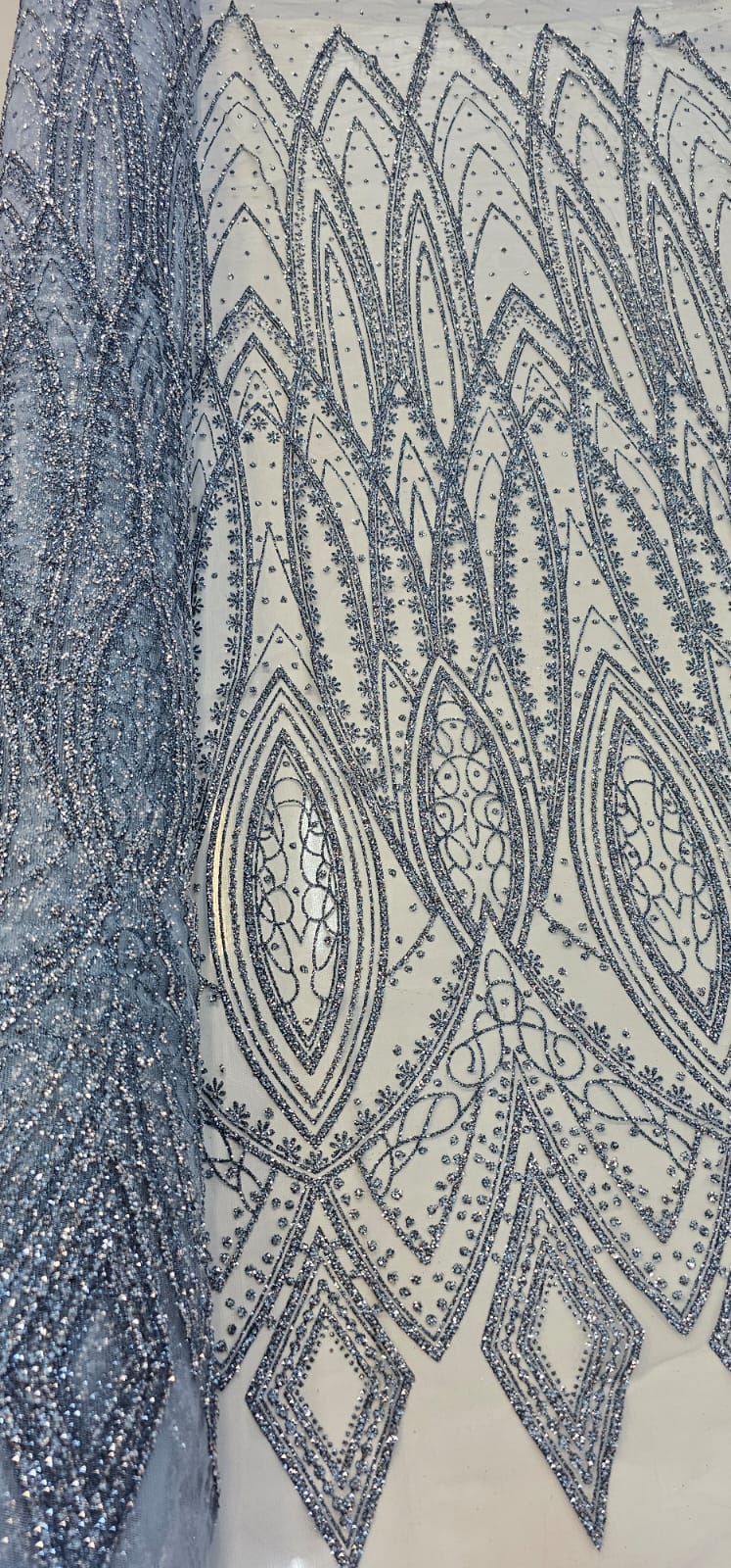 Tule Diamond Arabescos Azul Serenity Modelo 12752 
