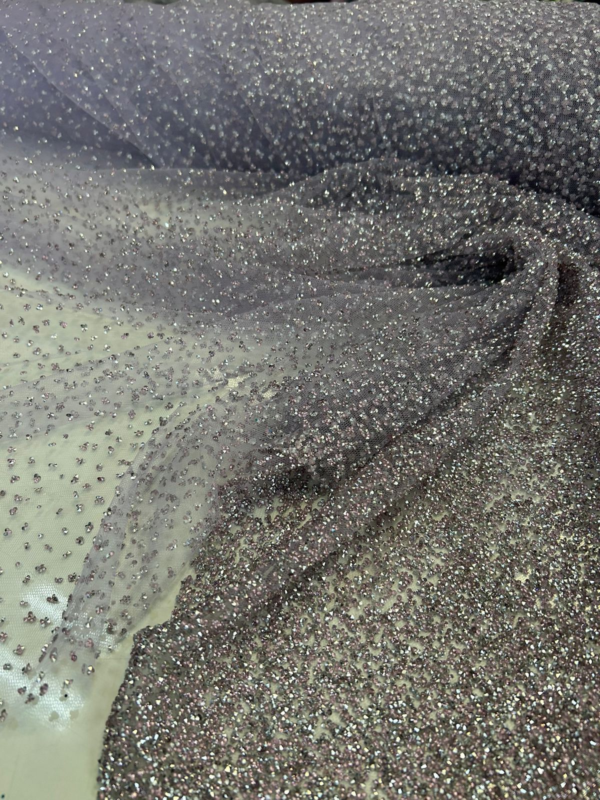 Tule Diamond Degrade Lilás