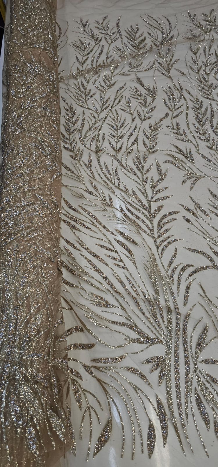 Tule Diamond Dourado Claro  Modelo LYD064   