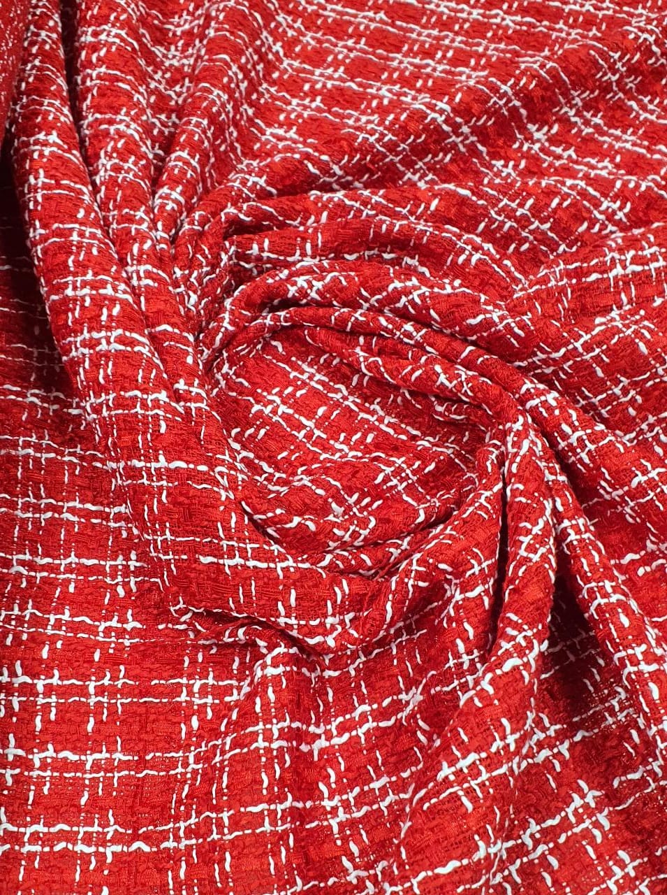 Tweed Premium Pesado Vermelho