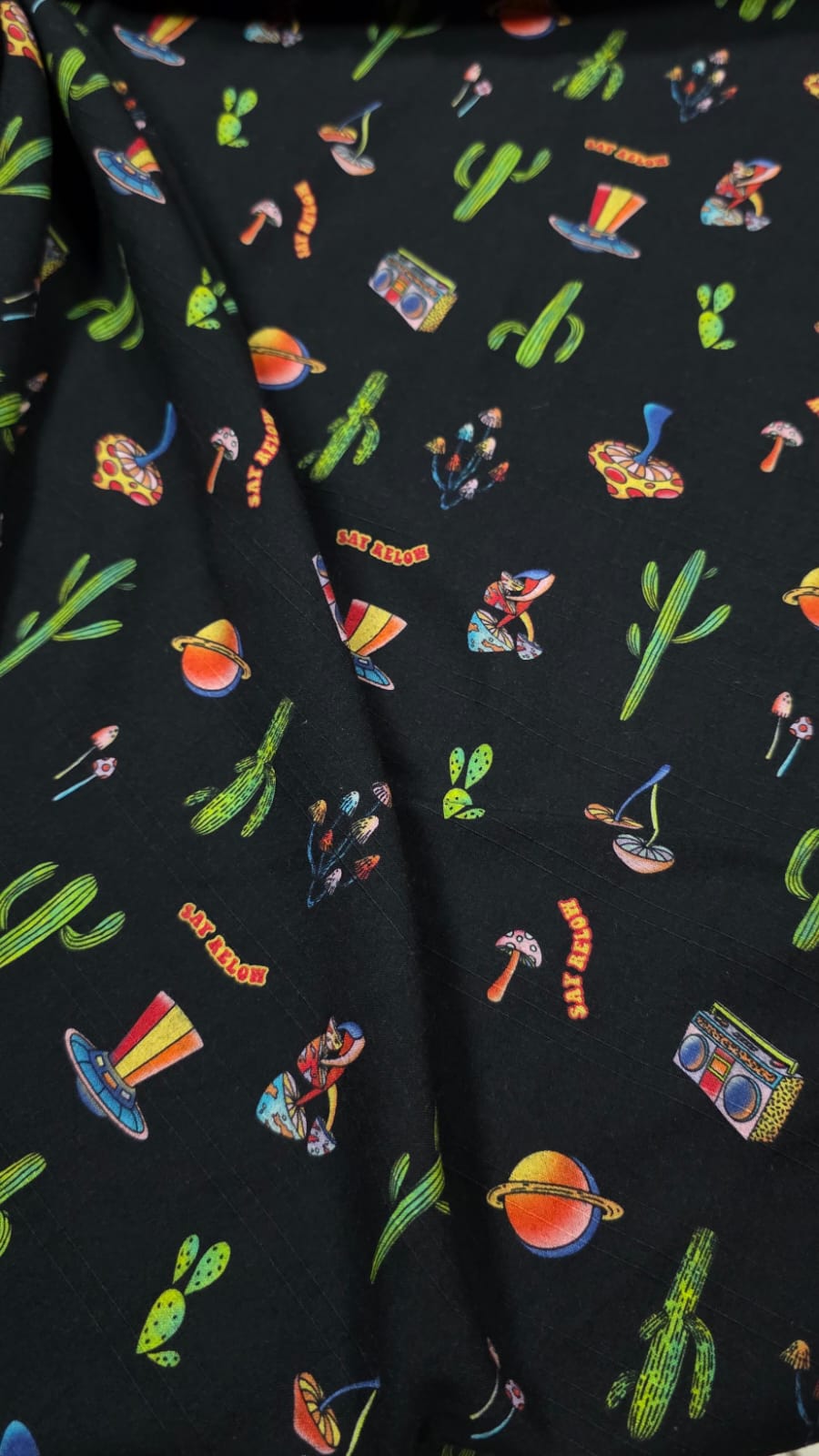 Viscolinho Estampado Cactos Griff