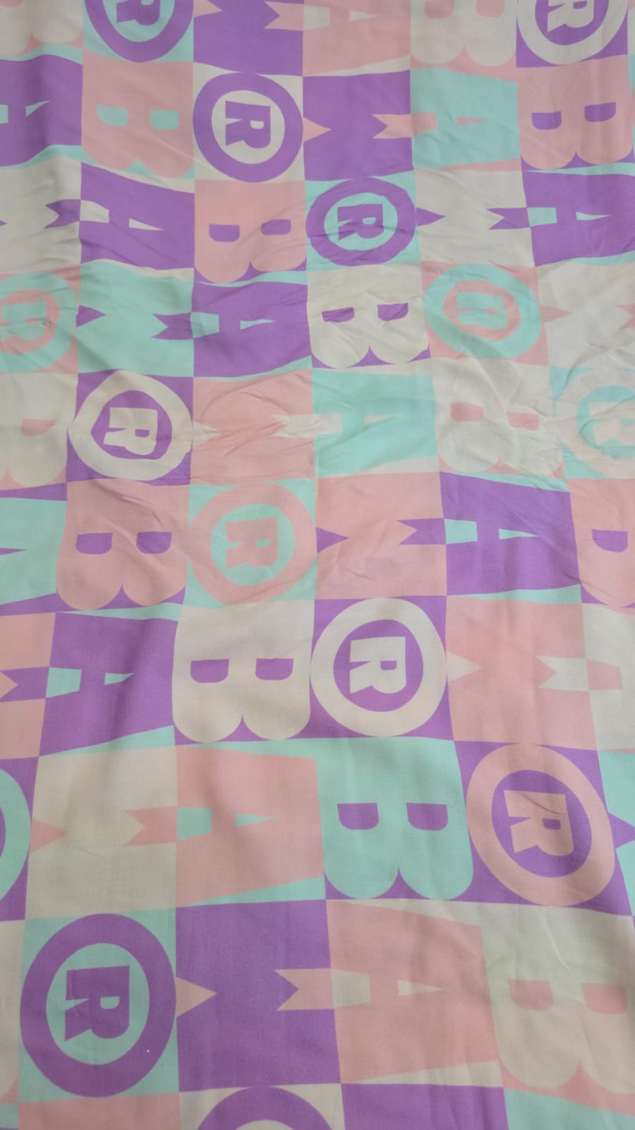 Viscose baw tons pastéis - Comprimento 3 m x Largura 1,40 m  