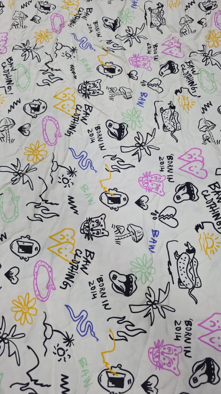 Viscose pesada Estampada  Baw - Comprimento 3 m x Largura 1,40 m 