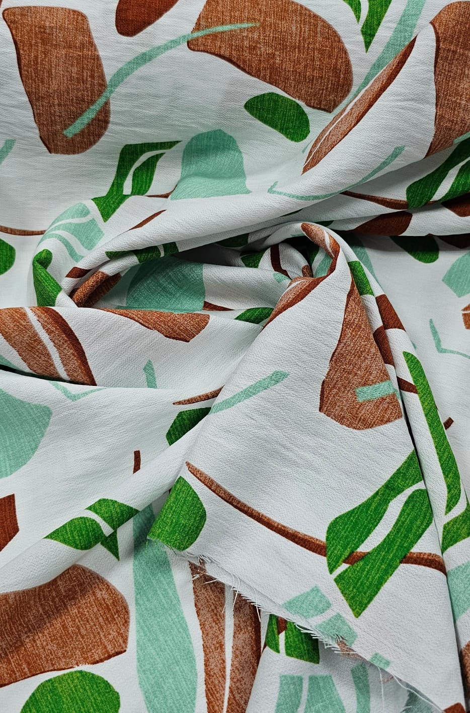 Viscose Pesada Rustique Estampada Verde 7C