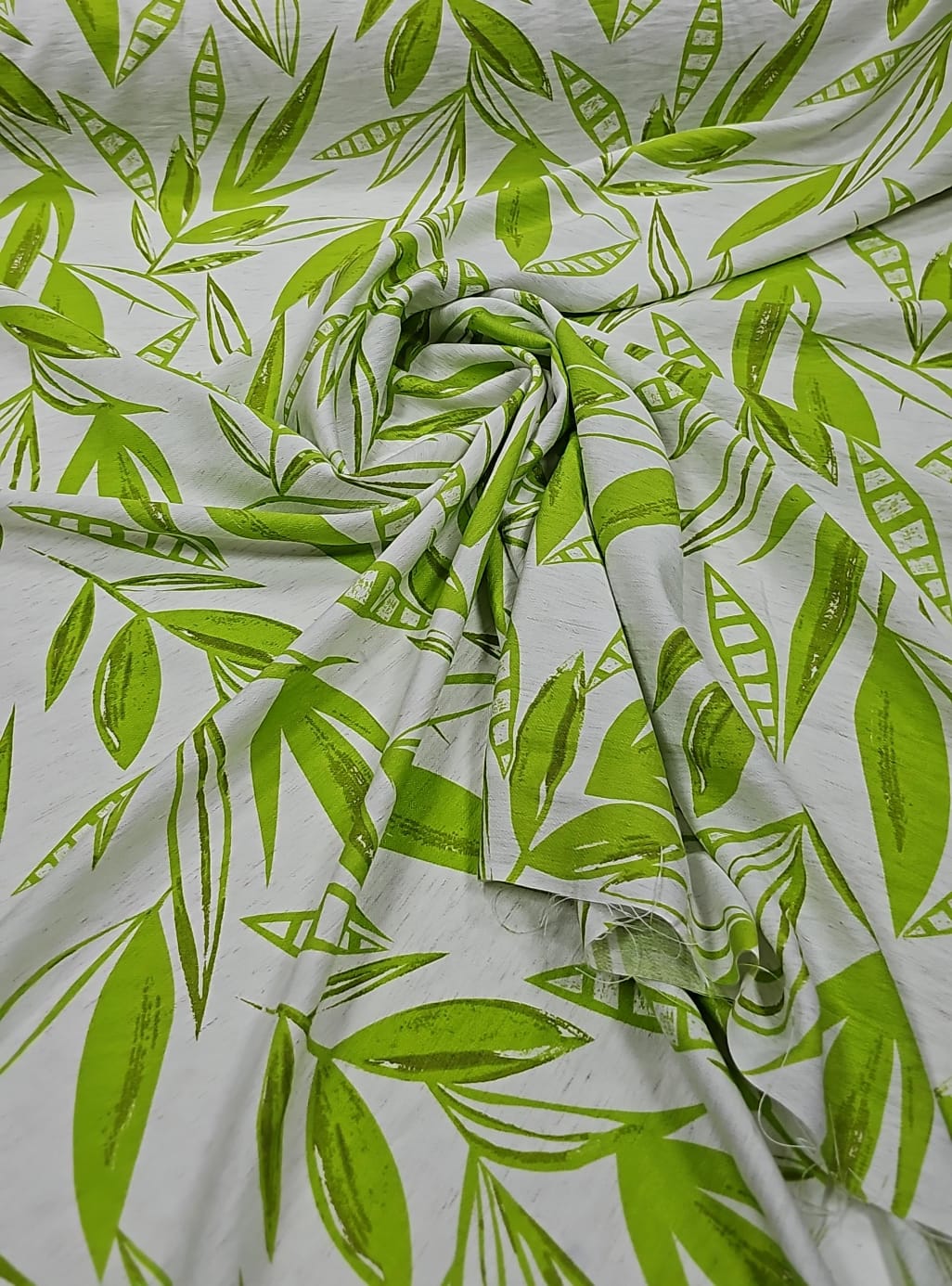 Viscose Pesada Rustique Estampada verde Limão 5B
