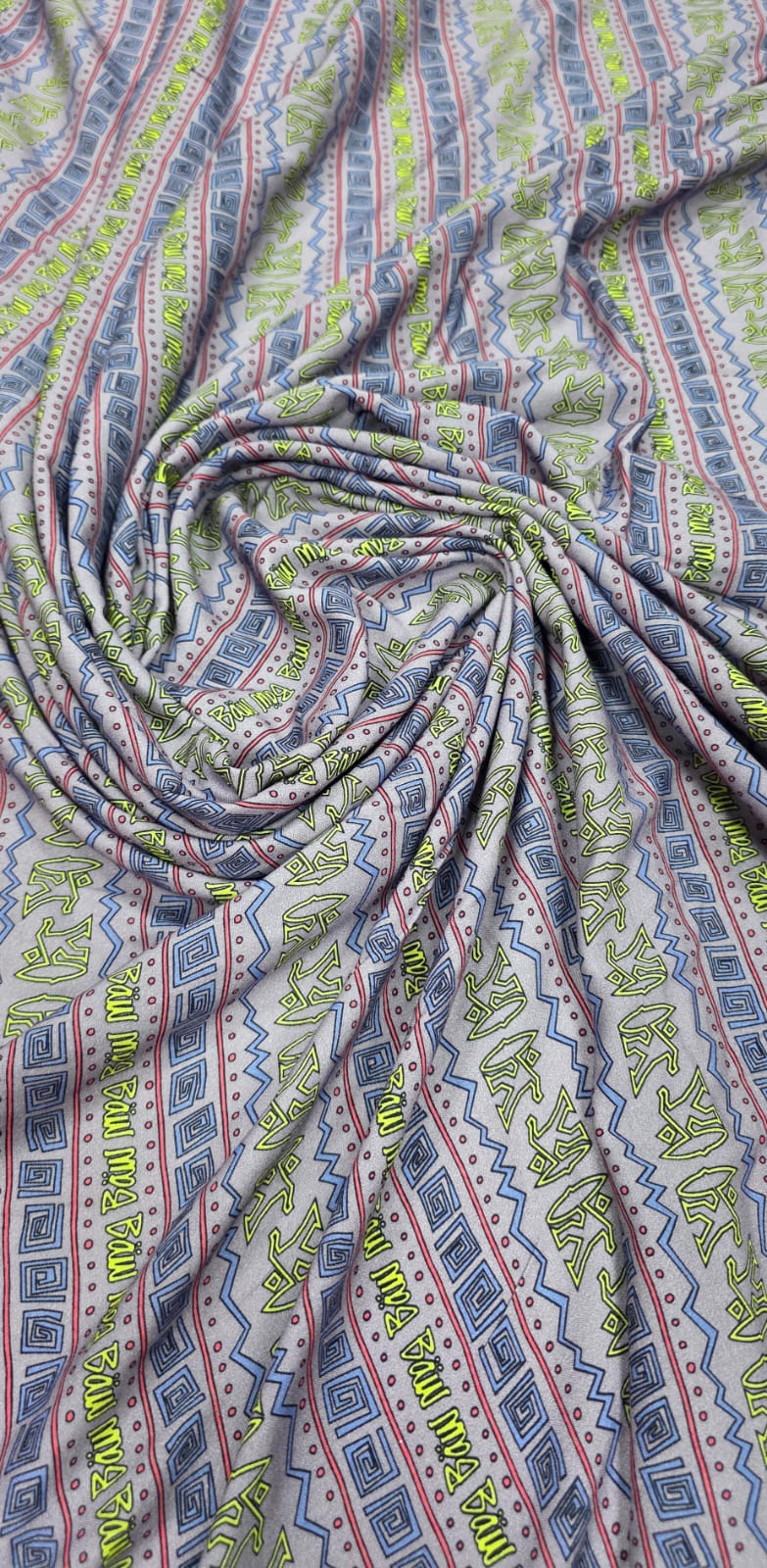 Viscose Premium Baw Africana Fundo Lilás