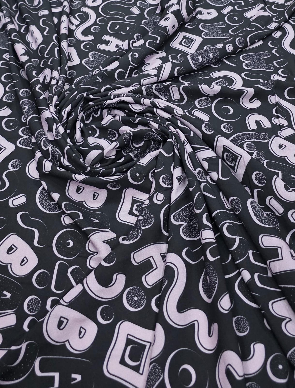 Viscose Premium Baw Biscoitos Fundo Preto