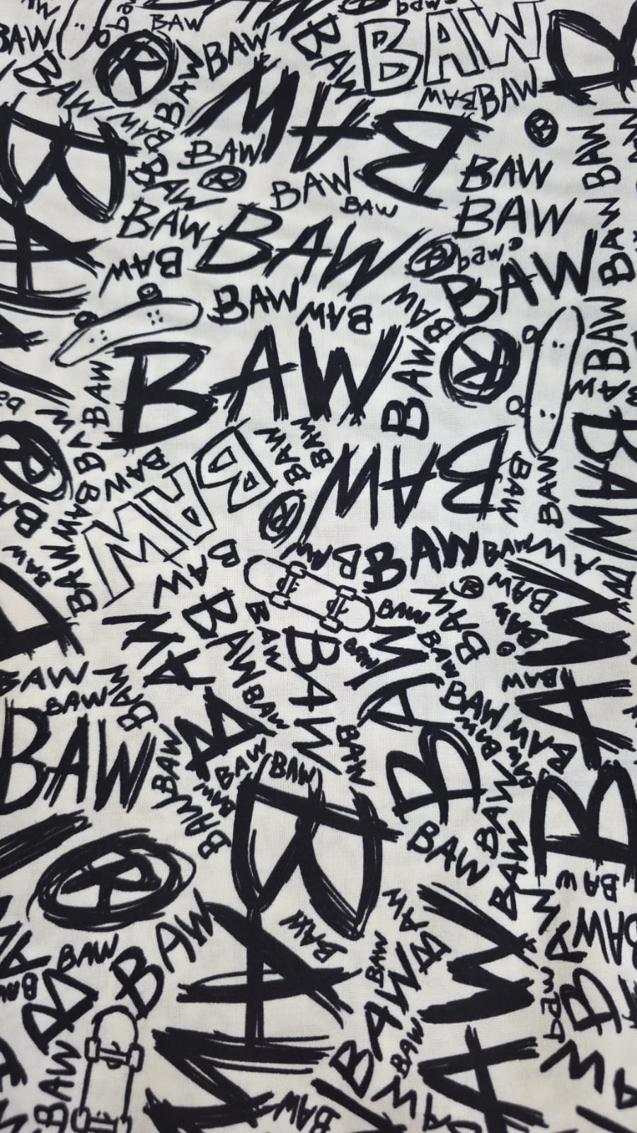 Viscose premium baw grafite urbano - Comprimento 2 m x Largura 1,47 m