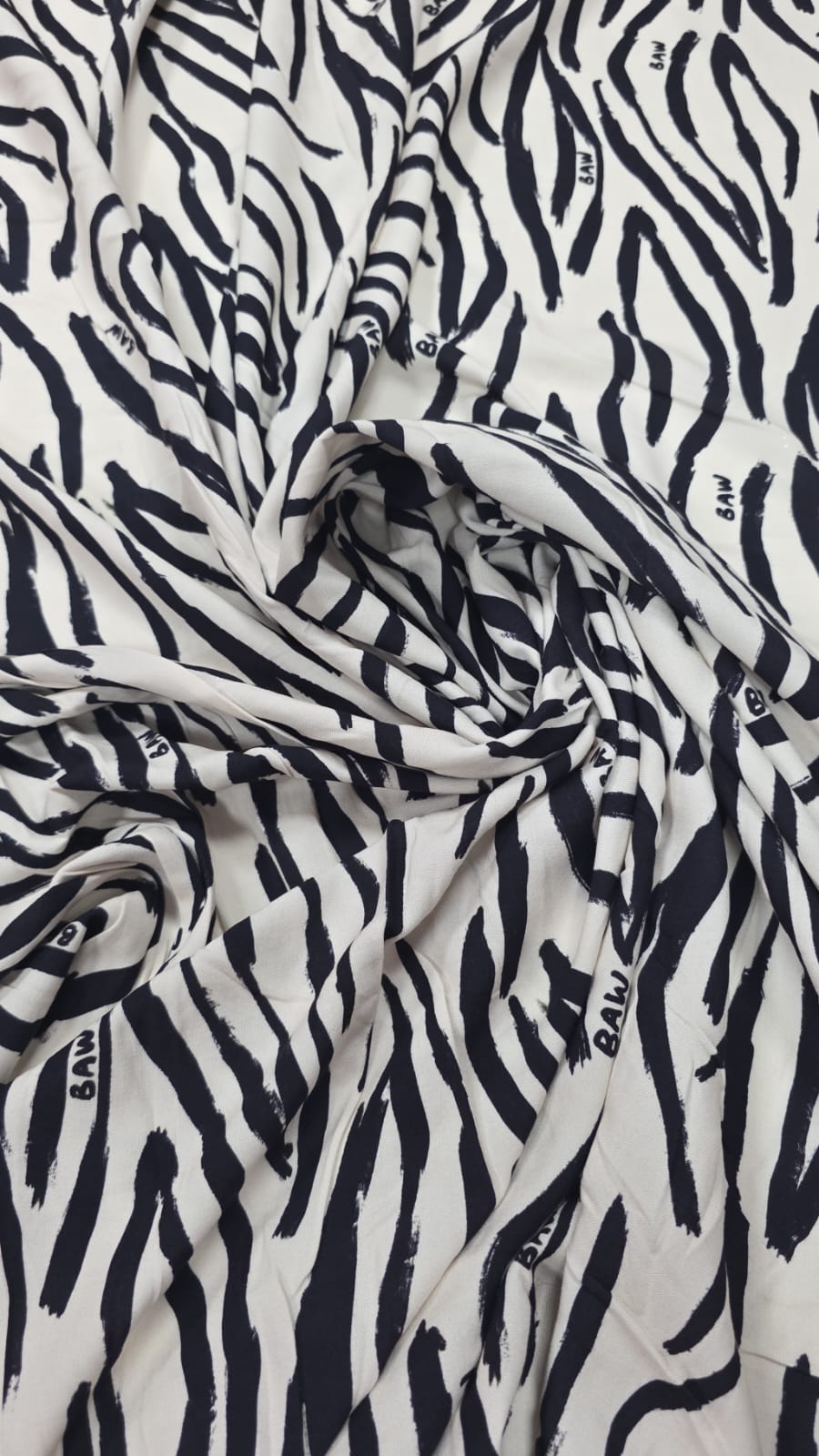 Viscose Premium Baw Zebra Fundo Off