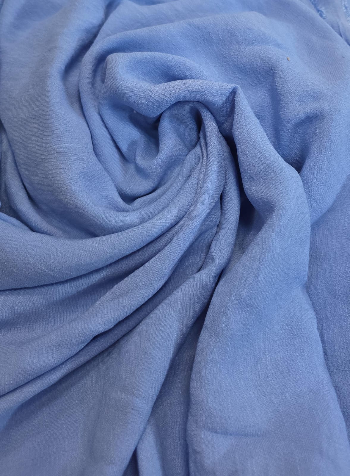 Viscose sense slub azul celeste - Comprimento 1,20 m x Largura 1,50 m